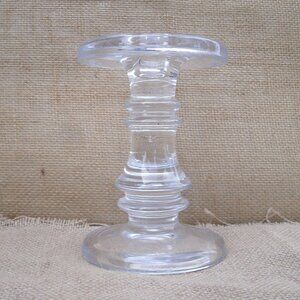 Vintage Krosno Glass Crystal Candle Holder Taper & Pillar